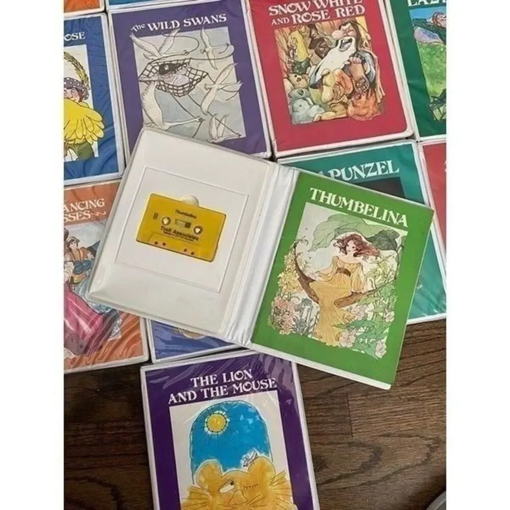 Vintage 70's 80's Collection 18 Fairytale Read Along Cassette Tapes Troll Books